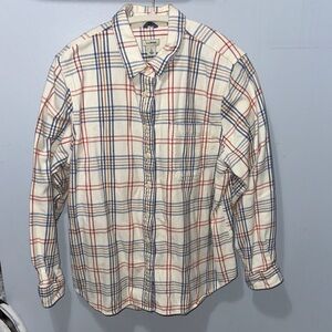 L.L. Bean Plaid Shirt - Red and Blue
